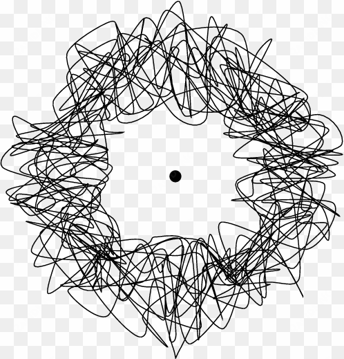 line - squiggly circle