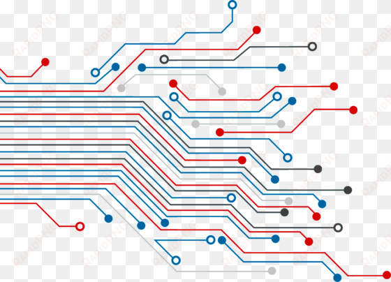 línea de circuito - circuit background vector