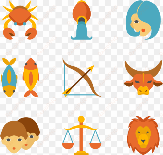 linear color zodiac signs - zodiac signs png