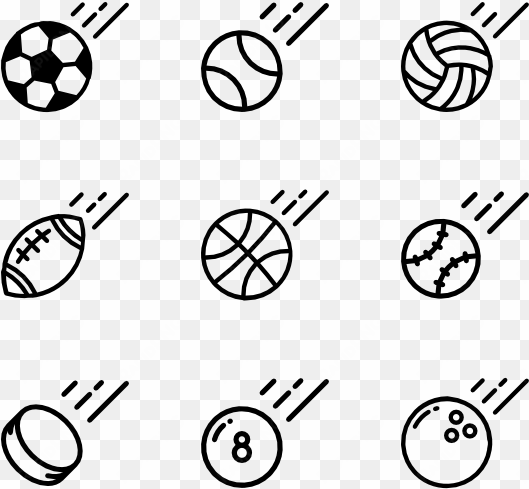 linear sports balls - sports ball vector png
