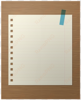 lined paper of notebook on wooden wall, insert your - paper