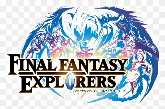 lineup and events for new york comic con 2015, being - final fantasy explorers logo