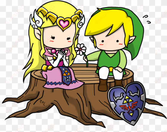 Link And Zelda Png - Zelda And Link Png transparent png image