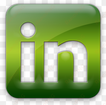linkedin, logo, square icon - linkedin logo verde png