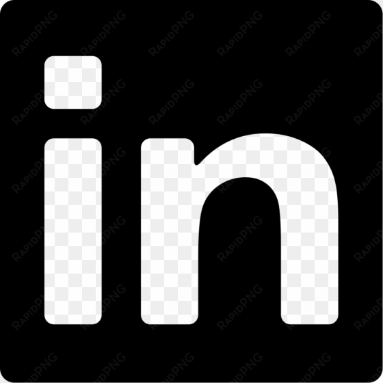 linkedin square logo comments - linkedin icon black png