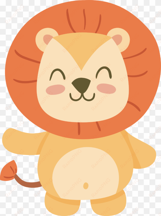 lion clip art - little lion vector free