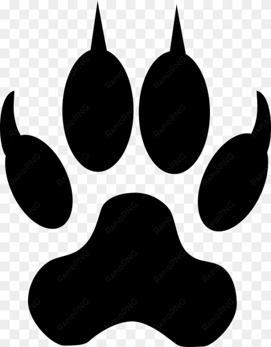 lion tiger dog cat paw - wolf footsteps