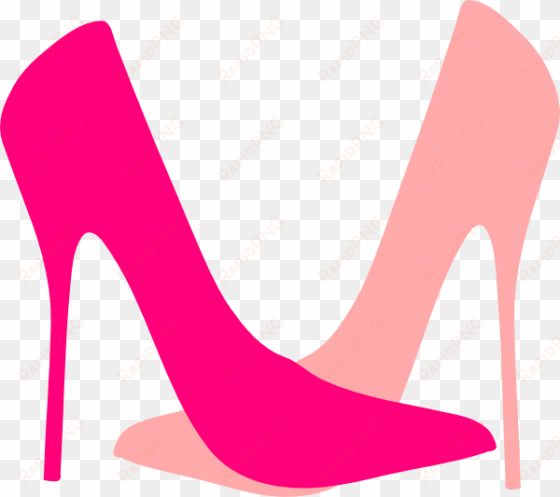 lipstick clipart high heel - pink high heels cartoon