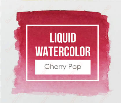 liquid watercolor - cherry pop - watercolor painting