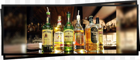 liquors guinness and harp - birra e whisky irlandese