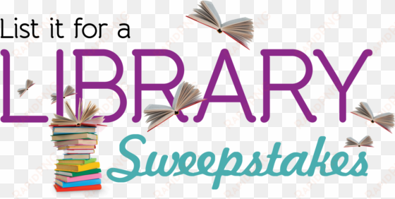 List It For A Library Sweepstakes Logo - Book transparent png image