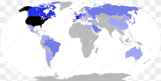 list of international presidential trips made by george - world map