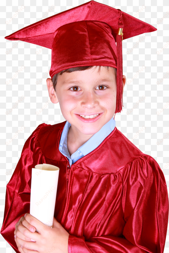 little boy in graduation gown and mortarboard png image - boy graduated png