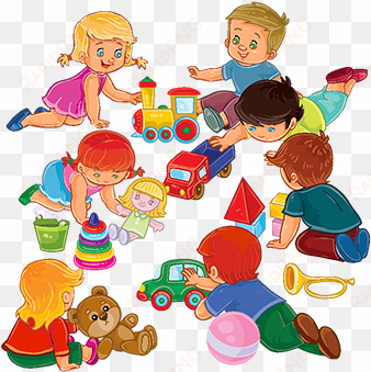 little boys and girls sitting on the floor playing - imagenes de niños jugando con juguetes animados