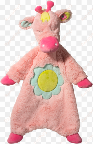 little giraffe sshlumpie flat plush - douglas 1474 pink giraffe sshlumpie