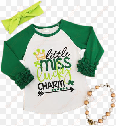 little miss lucky charm - st. patricks day shirt, girls st. patricks, st. patty's,