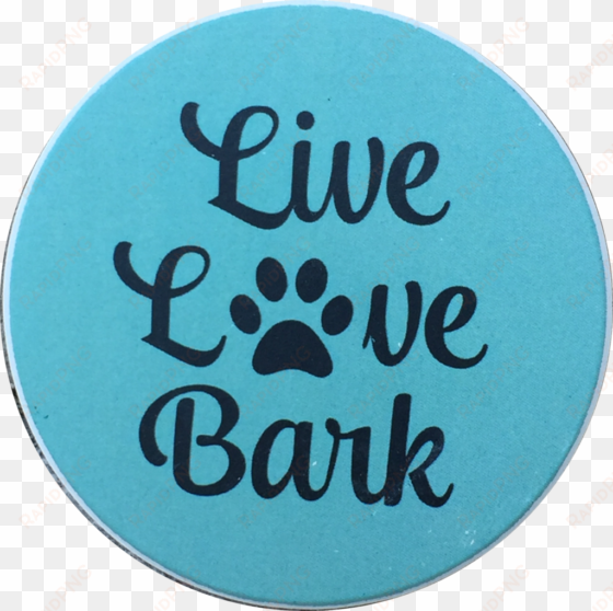 live love bark dog paw print auto car coaster absorbent - absorbastone live love bark dog car auto coaster absorbent