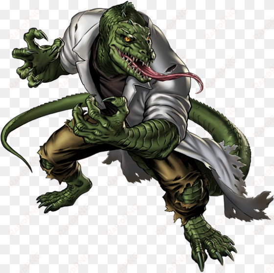 lizard hero portrait art - lizard spiderman png