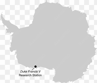 location of duke francis v research station in antarctica - antarctica map png