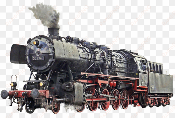 locomotive loco train - old steam train transparent background