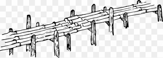 log bridge drawing bamboo computer icons - bamboo bridge clipart black and white