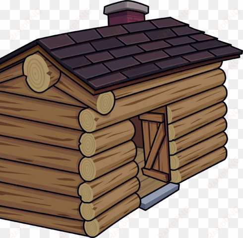log cabin trick or treat - lumber