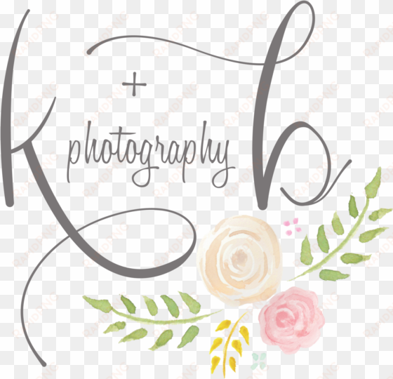 logo design for k b photography, by mikaela schleis - calligraphy