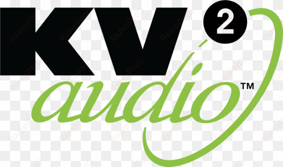 logo kv2 audio white/green - kv2 audio logo png