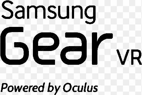 logo samsung gearvr noir - samsung gear logo png