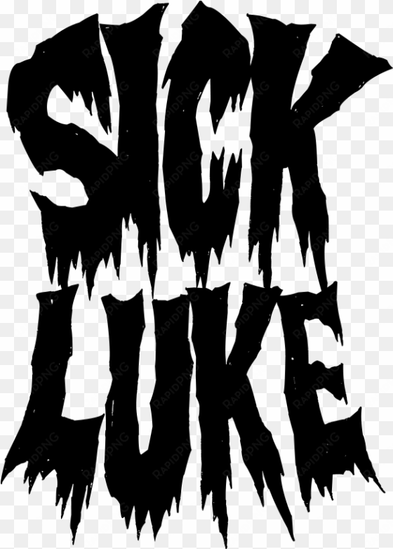 logo sick luke black - illustration