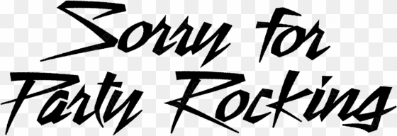 logo sorry for party rocking - party rock lmfao logo