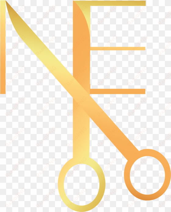 logotipo para una estética unisex llamada nayelli escalante - scissors