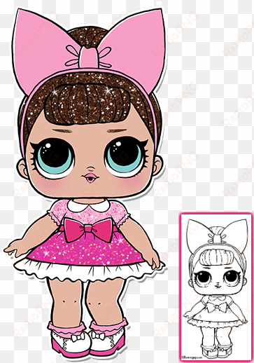 lol surprise doll coloring pages color your favorite - fancy lol doll glitter