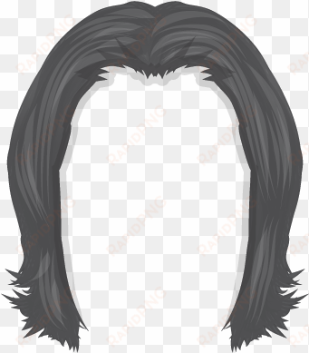 long hair man png - lace wig