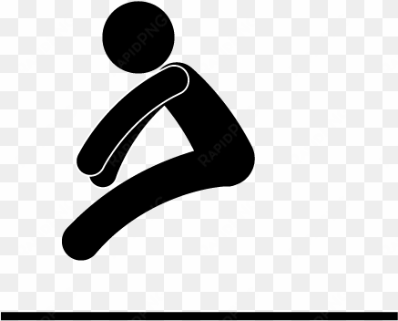 long jump clipart png - long jump olympic symbol