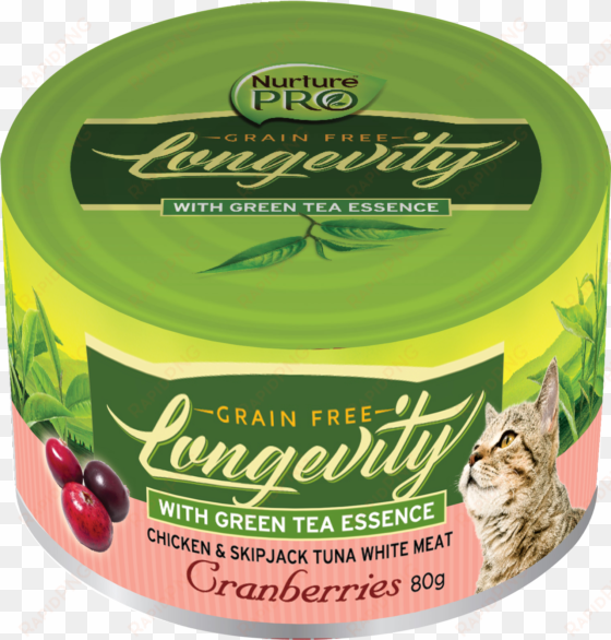 longevity cat can with cranberries