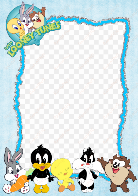 looney tunes frame png clipart tasmanian devil looney - baby looney tunes birthday invitations