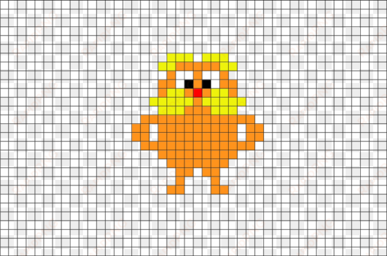 lorax pixel art