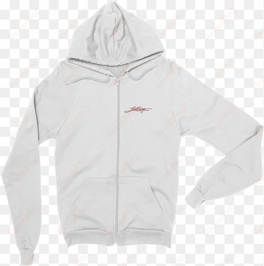 lord bongo zip up hoodie white - hoodie