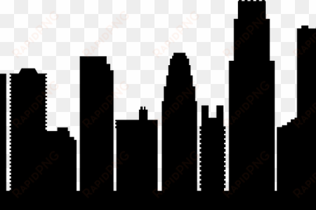 los angeles cityscape silhouette full hd maps - los angeles skyline silhouette palm trees