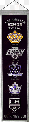 los angeles kings 8" x 32" embroidered wool heritage