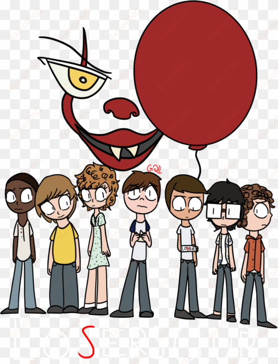 losers' club by glasses2themax on deviantart - cartoon losers club drawings