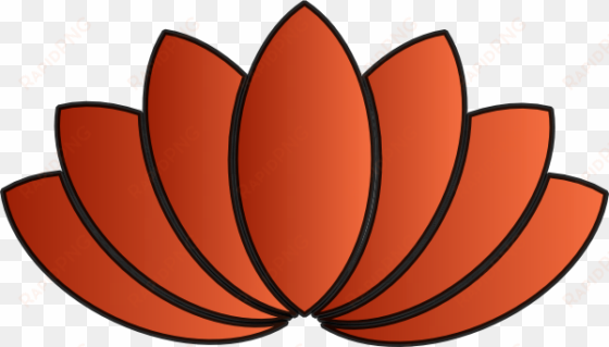 lotus clipart orange