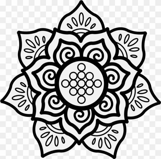 lotus flower affronty - anglo saxon art patterns