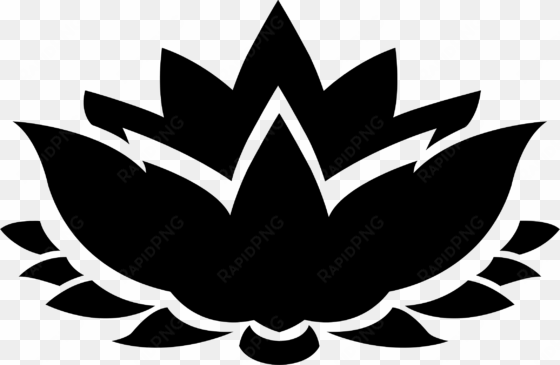 lotus flower silhouette icons png - lotus silhouette