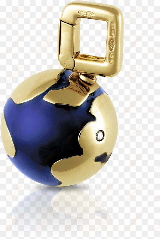 louis vuitton globe charm yellow gold and diamond - sphere