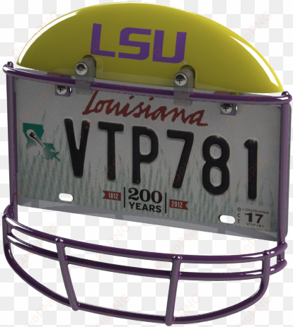 Louisiana State University Helmet - Nfl Helmet License Plate Frame Atlanta Falcons transparent png image