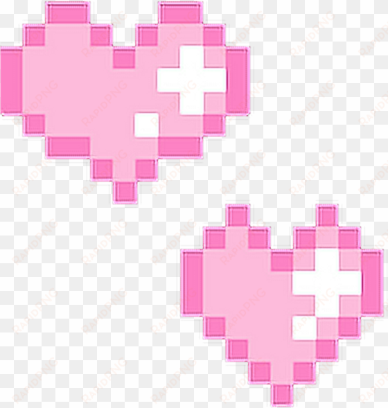 love heart pixel pixels cute freesticker sticker png - heart pixels
