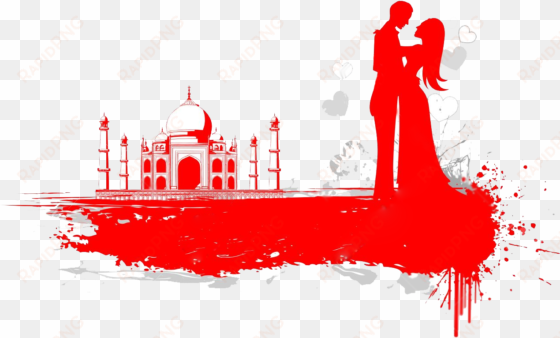 love png background image - taj mahal image with couple