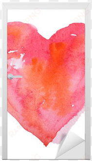 love, relationship, art, painting door sticker • pixers® - watercolor paint